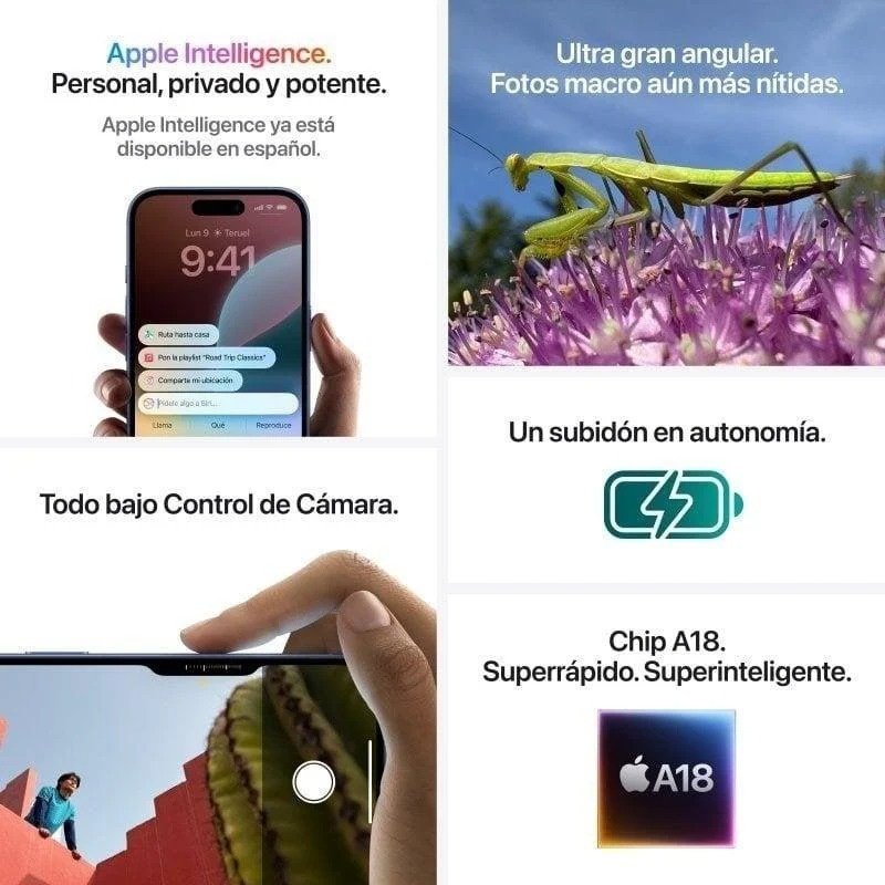 iPhone 16 128 GB · Ultramarino — Grado A · Reacondicionado