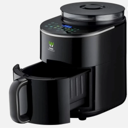 Wiami ST-450T-W Freidora de Aire a Vapor 4,5L con WiFi y App | Negro / Blanco
