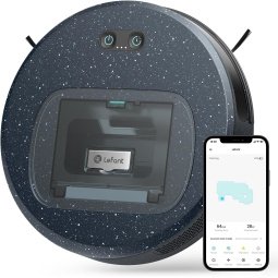 Lefant F1 Robot Aspirador 5000Pa Sin Escobillas con WiFi, App y Alexa | Expositor — Negro
