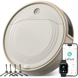 Lefant M310 Robot Aspirador 4500Pa 6 Modos con WiFi y Alexa | Gris Champán / Gris