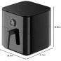 Xiaomi Smart Air Fryer 6.5L Freidora de Aire 1800W WiFi y App | Blanco / Negro