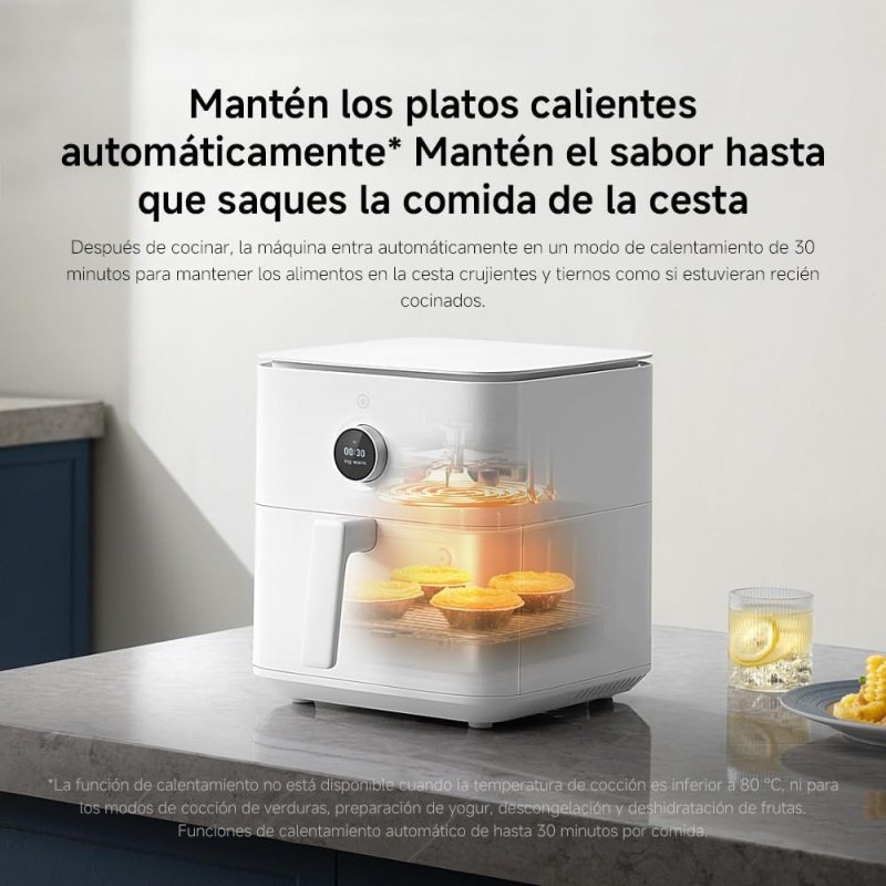 Xiaomi Smart Air Fryer 6.5L Freidora de Aire 1800W WiFi y App | Blanco / Negro