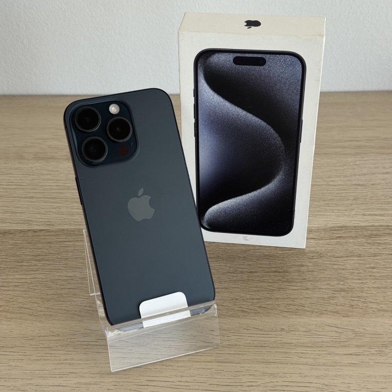 iPhone 15 Pro 128 GB · Titanio Azul — Grado A · Reacondicionado
