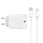 QUICK – Cargador Rápido GaN 20W PD + Cable USB-C a Lightning