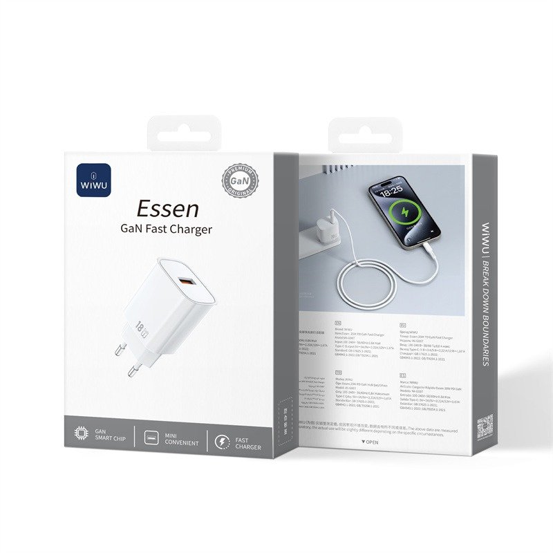 Essen – Cargador Rápido GaN 18W (A)